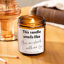 Stuck With Me Funny Valentines Day Candle For Partner, thumbnail 1 of 6