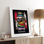 Personalised Toy Cars Childhood Wall Art Print, thumbnail 1 of 5
