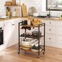 Drinks Trolley Bar Cart Trolley Kitchen Serving Trolley, thumbnail 1 of 6