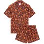 Handmade Silk Pyjamas Orange Floral, thumbnail 1 of 12