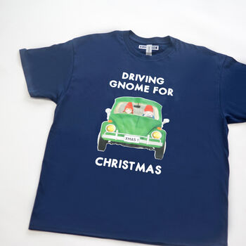 Mens 'Driving Gnome For Christmas' T Shirt, 5 of 5