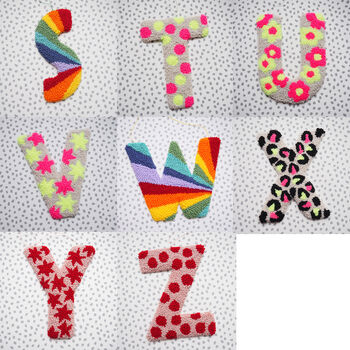 Pink And Red Star Custom Decorative Letter, 8 of 8