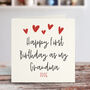 Happy 1st Birthday As My Grandmother Personalised Card, thumbnail 1 of 4