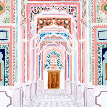 Patrika Gate, Jaipur India Travel Art Print, 6 of 7