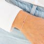 July Birthstone Sterling Silver Birthday Bracelet, thumbnail 1 of 12