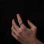 Malachite Stone Silver Signet Ring, thumbnail 1 of 11