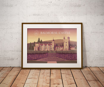 Platinum Jubilee Balmoral Castle Poster Art Print, 6 of 8