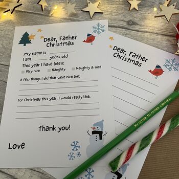 Letter To Father Christmas Writing Set, 2 of 4