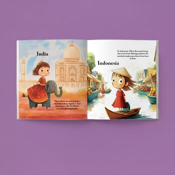 Personalised World Travel Book For Kids, 4 of 9