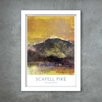 Scafell Pike Poster Print Three Peaks Challenge, 3 of 3