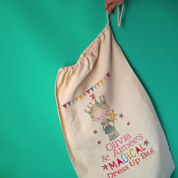 Personalised Let's Dress Up Toy Sack, 2 of 8