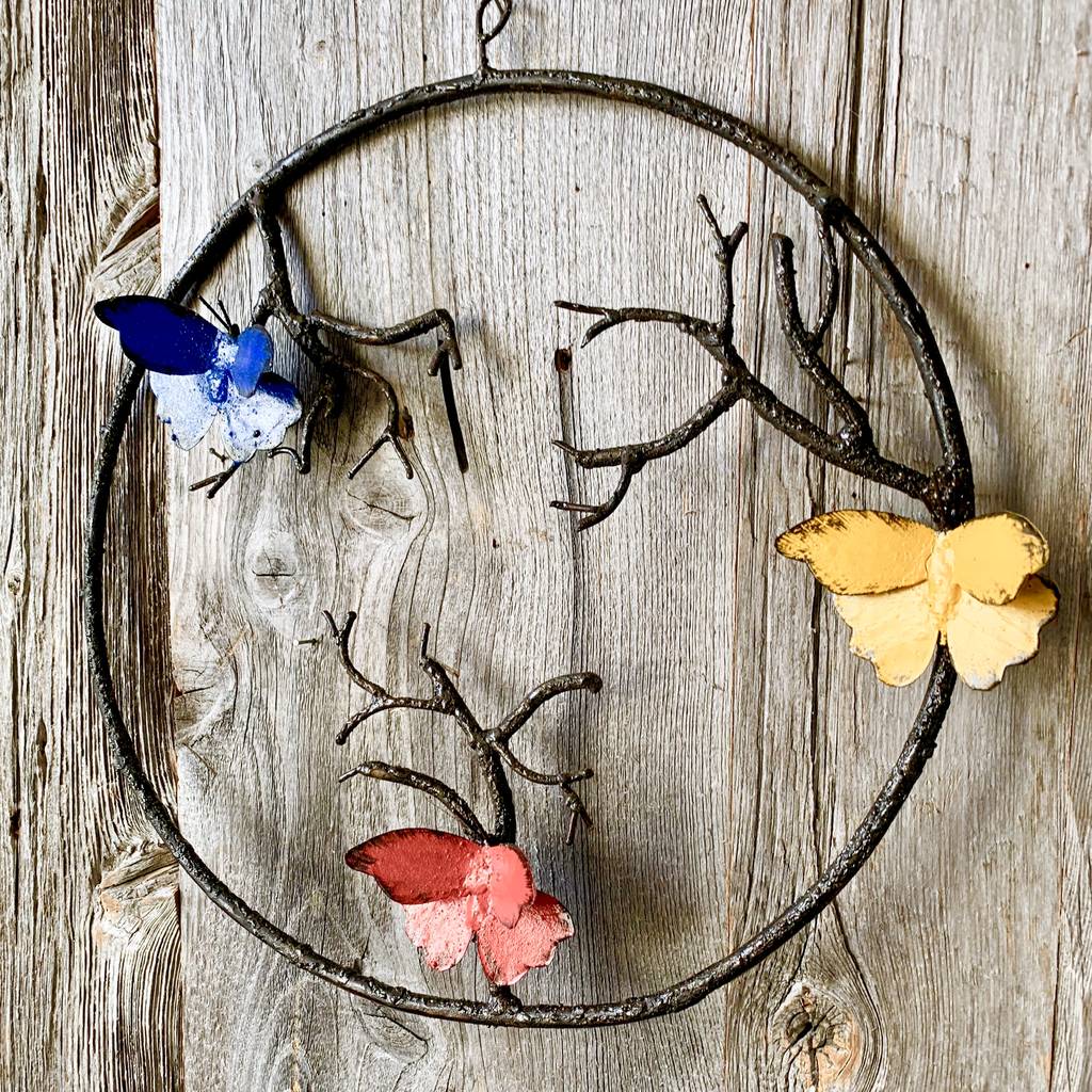 Metal Butterfly Garden Wall Art By London Garden Trading