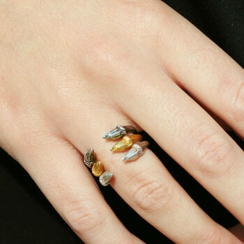 Open Twig Ring In Sterling Silver Or Gold Vermeil, 4 of 7