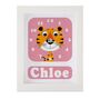 Personalised Childrens Tiger Clock, thumbnail 9 of 10
