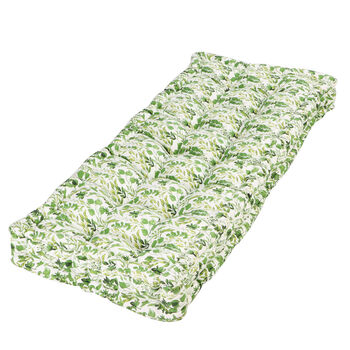 Botanical Padded Summer Garden Bench Cushion, 2 of 5
