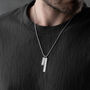 Personalised Men’s Coordinates And Date Necklace, thumbnail 3 of 8