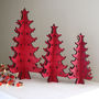 Red Scandi Christmas Tree Decoration, thumbnail 1 of 1