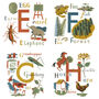 Personalised Children's Picture Alphabet Wall Art Print, thumbnail 6 of 10