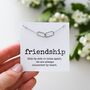 Minimalist Friendship Necklace – Gift For Friend, thumbnail 1 of 8