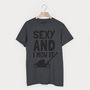 Sexy And I Mow It Funny Men's Gardening T Shirt, thumbnail 2 of 2