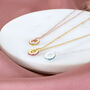 Birthstone Studded Oval Ring Necklace, thumbnail 6 of 12