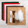 Six Traditional Christmas Baubles Felt Craft Kit, thumbnail 4 of 8