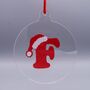 Personalised Christmas Tree Disc Bauble, Various Styles, thumbnail 3 of 10
