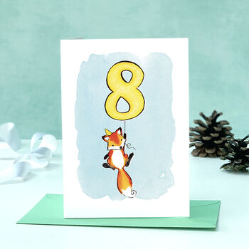 Fox Child's Birthday Choose Your Number Card, 12 of 12
