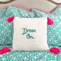 Personalised Cushion Cover With Tassels, thumbnail 3 of 10