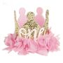 First Birthday Gold And Pink Party Crown, thumbnail 1 of 7