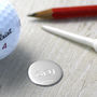 Sterling Silver Golf Ball Marker, thumbnail 1 of 5