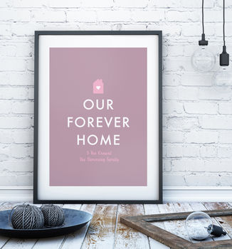 Our Home Personalised Print, 4 of 12