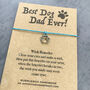 Best Dog Dad Ever! Wish Bracelet, thumbnail 7 of 12