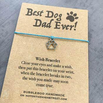 Best Dog Dad Ever! Wish Bracelet, 7 of 12