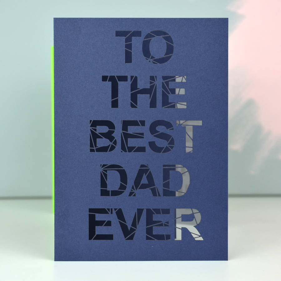 Personalised Fathers Day Contemporary Geometric Card By The Portland Co ...