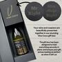 Vino Coco White Wine Gift Set With Mr And Mrs Slate Coasters Perfect For Anniversaries And Wedding Presents, thumbnail 5 of 8