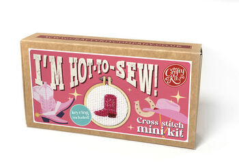 I'm Hot To Sew! Mini Matchbox Cross Stitch Kit, 3 of 7