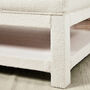 Vermont Fabric Covered Coffee Table Stool, thumbnail 2 of 12