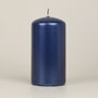 G Decor Grace Blue Metallic Shine Pillar Candles, thumbnail 4 of 6