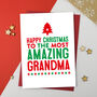 Amazing Nan, Nanny, Gran, Grandma Christmas Card, thumbnail 3 of 6