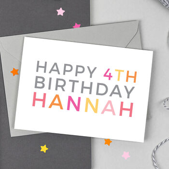 Personalised Any Age Birthday Card, 2 of 4