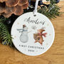 Personalised First Christmas Ceramic Ornament Gift, thumbnail 7 of 7