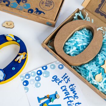 Personalised Paint Your Own Space Wooden Letter, 3 of 6