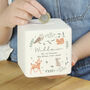Personalised Woodland Baby Money Box, thumbnail 1 of 2