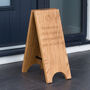 Personalised Solid Oak A Board |Perfect For Hotels Or Shops, thumbnail 8 of 12