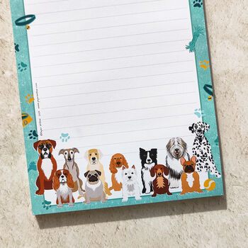 Cute Dog Breeds A5 Notepad, 6 of 8