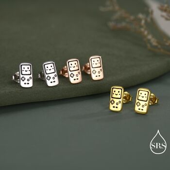 Retro Game Console Stud Earrings In Sterling Silver, 6 of 12