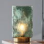 Green Decorative Cordless Table Lamp With Timer, thumbnail 1 of 8