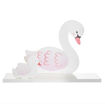 Personalised Swan Designed Shelf, 2 of 3