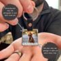 Personalised Pet Photograph And Message Metal Keyring, thumbnail 2 of 2